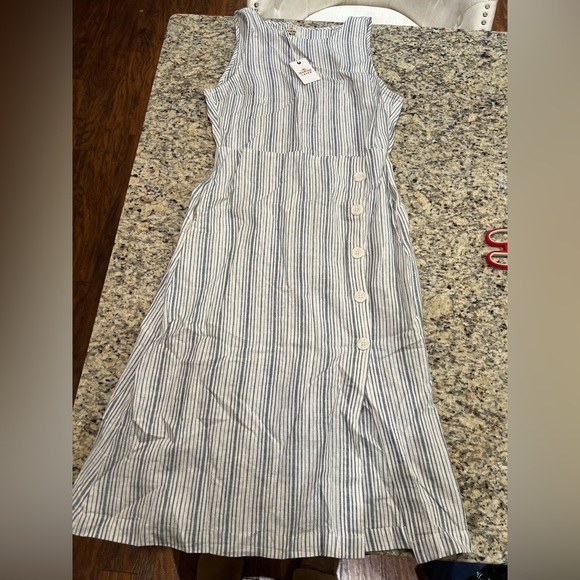NWT Marine Layer Midi Dress - Picture 2 of 3